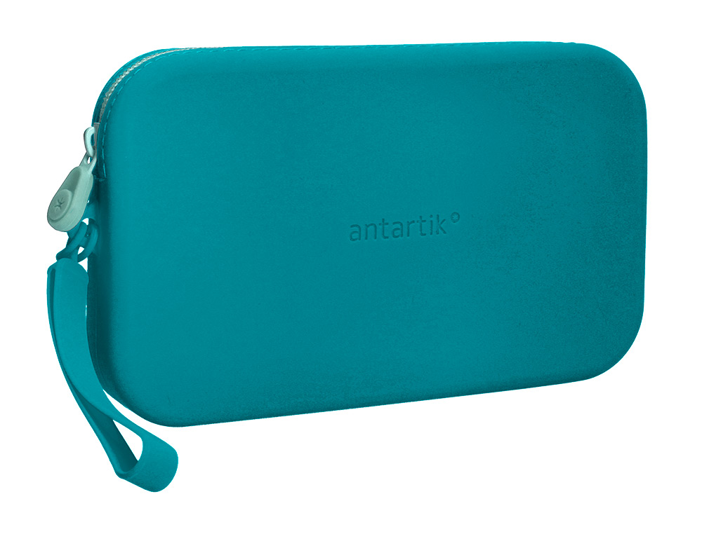 Estojo escolar antartik tropical dive silicone soft retangular 190x120x25 mm azul turquesa ( Imagem 4 de 10 ) - Preview