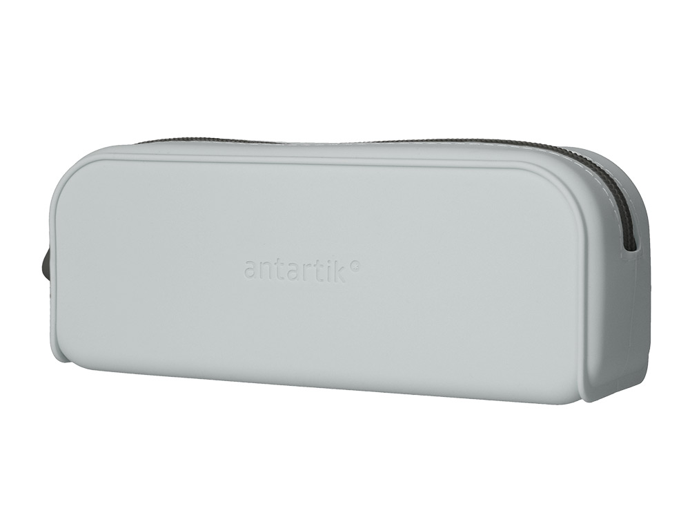 Estojo escolar antartik prisma silicone soft retangular 185x50x75 mm cinza ( Imagem 4 de 10 ) - Preview