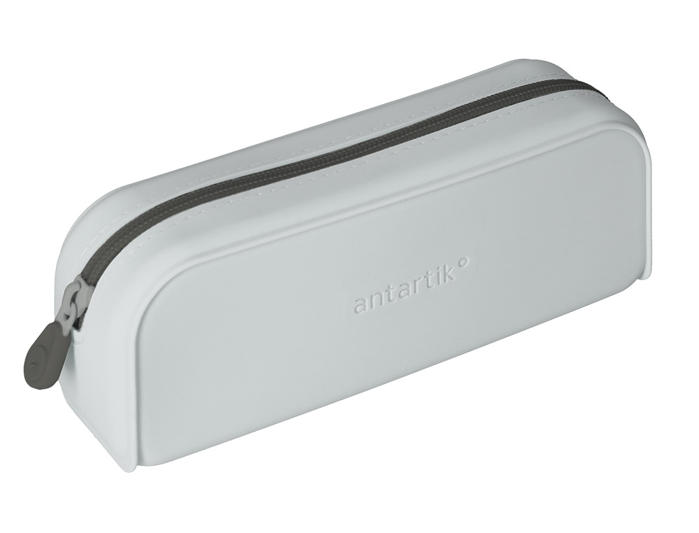 Estojo escolar antartik prisma silicone soft retangular 185x50x75 mm cinza ( Imagem 5 de 10 ) - Preview