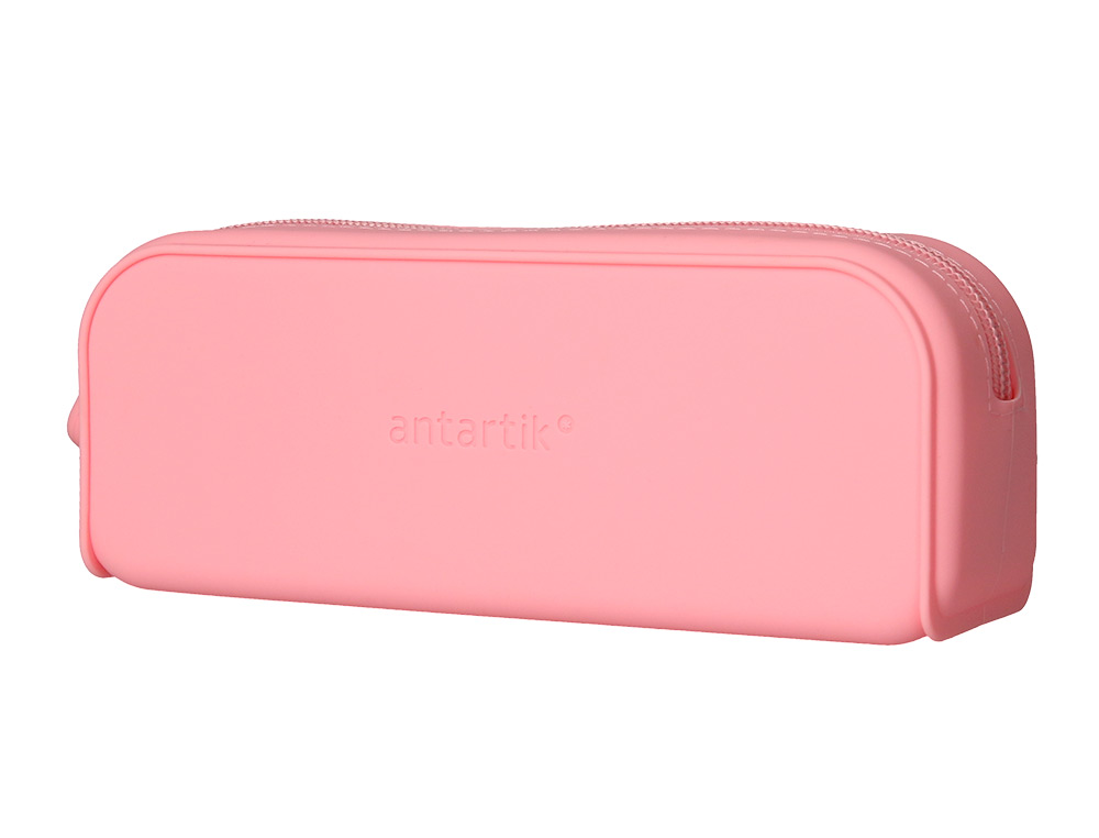 Estojo escolar antartik prisma silicone soft retangular 185x50x75 mm rosa chiclete ( Imagem 4 de 10 ) - Preview