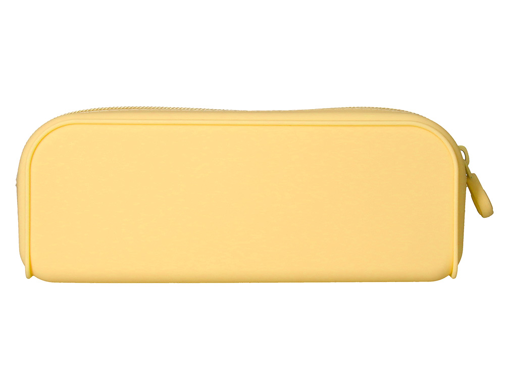 Estojo escolar antartik prisma silicone soft retangular 185x50x75 mm amarelo ( Imagem 3 de 10 ) - Preview
