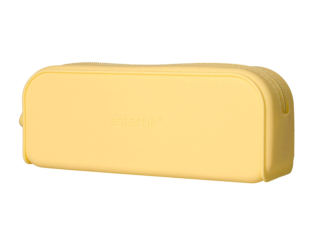 Estojo escolar antartik prisma silicone soft retangular 185x50x75 mm amarelo ( Imagem 4 de 10 ) - Preview