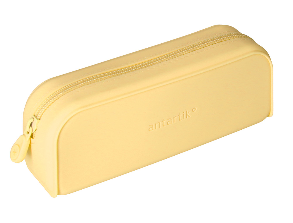 Estojo escolar antartik prisma silicone soft retangular 185x50x75 mm amarelo ( Imagem 5 de 10 ) - Preview