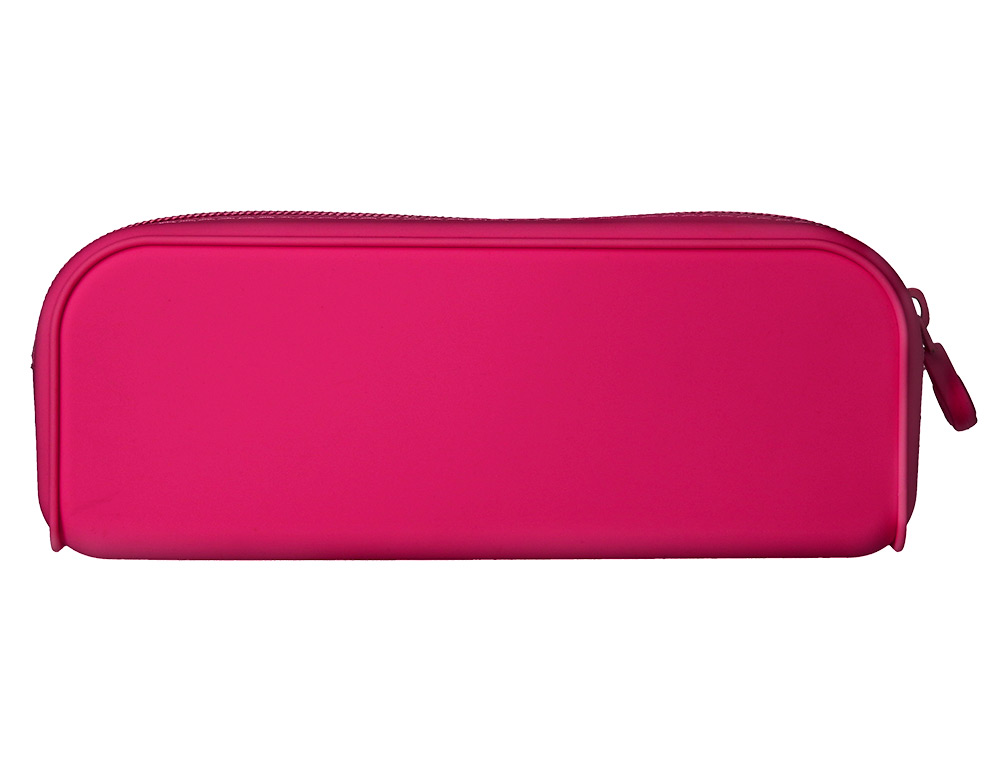 Estojo escolar antartik prisma silicone soft retangular 185x50x75 mm rosa fucsia ( Imagem 3 de 10 ) - Preview