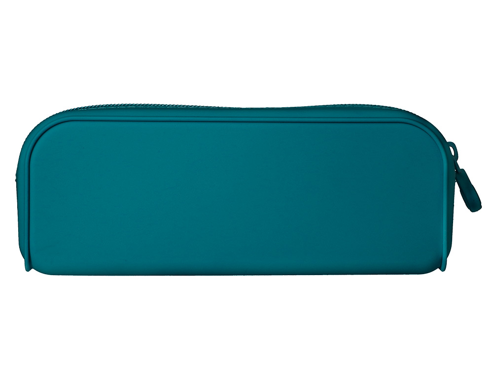 Estojo escolar antartik prisma silicone soft retangular 185x50x75 mm azul turquesa ( Imagem 3 de 10 ) - Preview