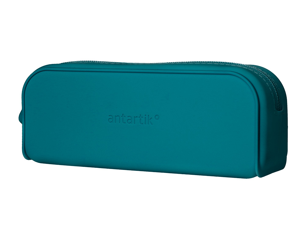 Estojo escolar antartik prisma silicone soft retangular 185x50x75 mm azul turquesa ( Imagem 4 de 10 ) - Preview