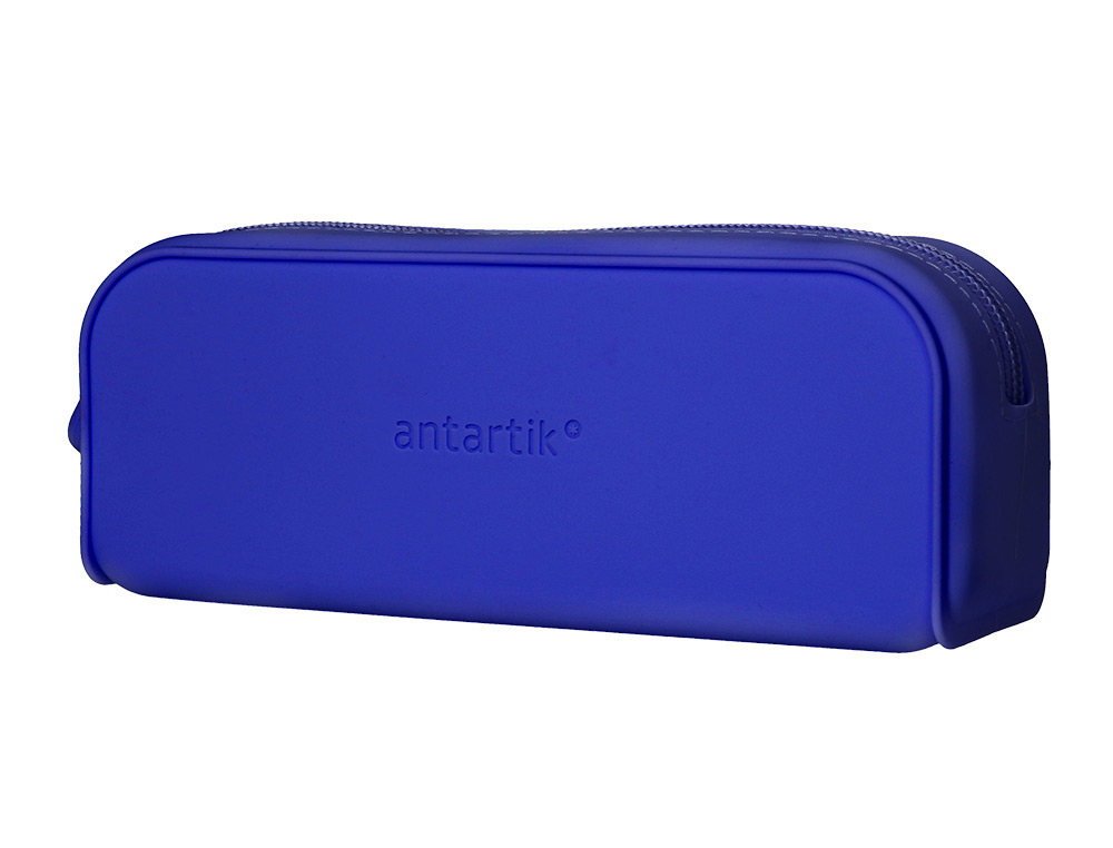 Estojo escolar antartik prisma silicone soft retangular 185x50x75 mm azul escuro ( Imagem 4 de 10 ) - Preview