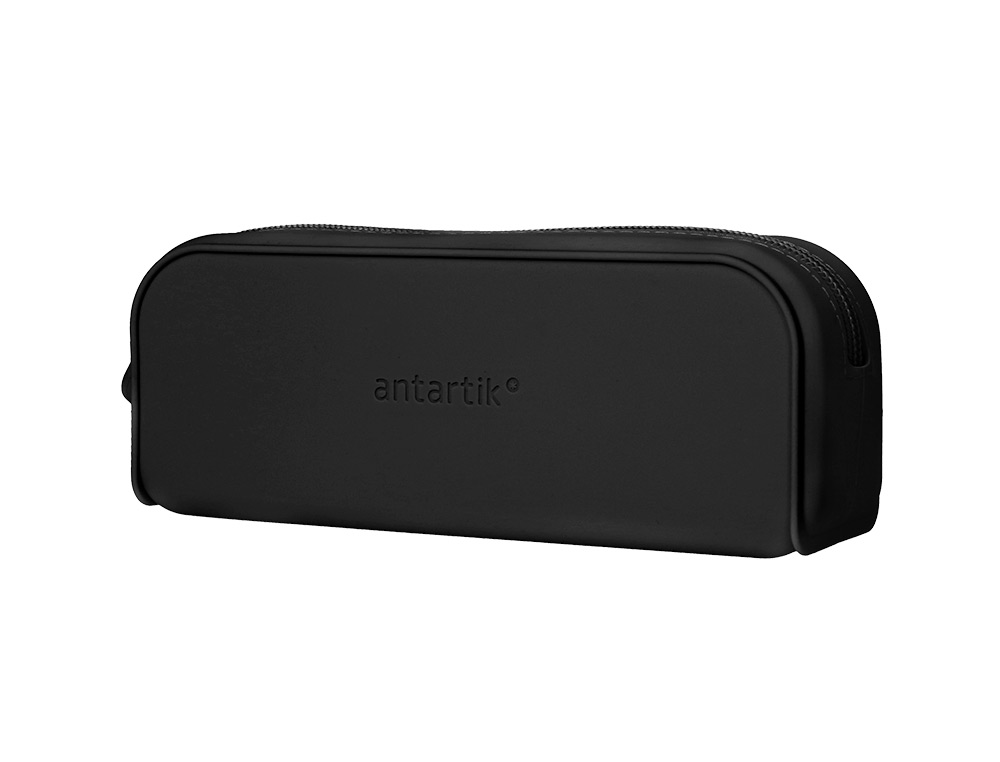 Estojo escolar antartik prisma silicone soft retangular 185x50x75 mm preto ( Imagem 3 de 9 ) - Preview