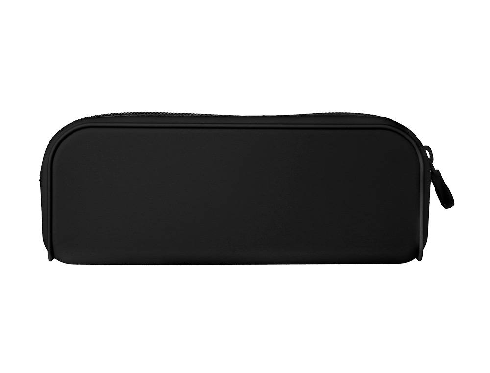Estojo escolar antartik prisma silicone soft retangular 185x50x75 mm preto ( Imagem 4 de 9 ) - Preview