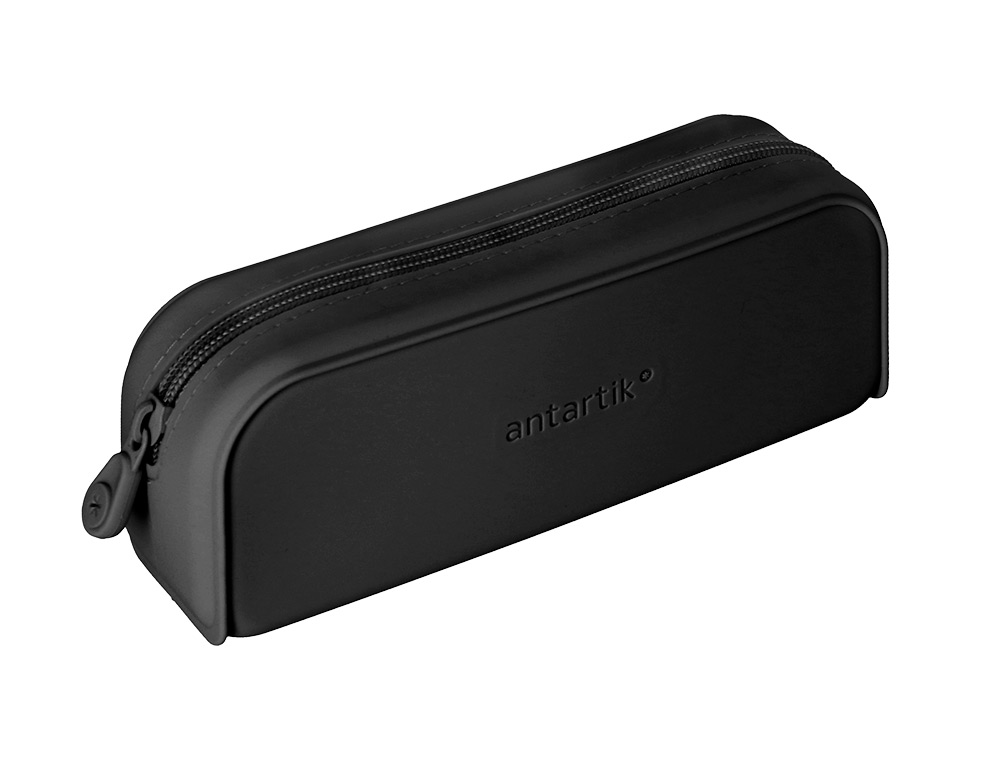 Estojo escolar antartik prisma silicone soft retangular 185x50x75 mm preto ( Imagem 5 de 9 ) - Preview