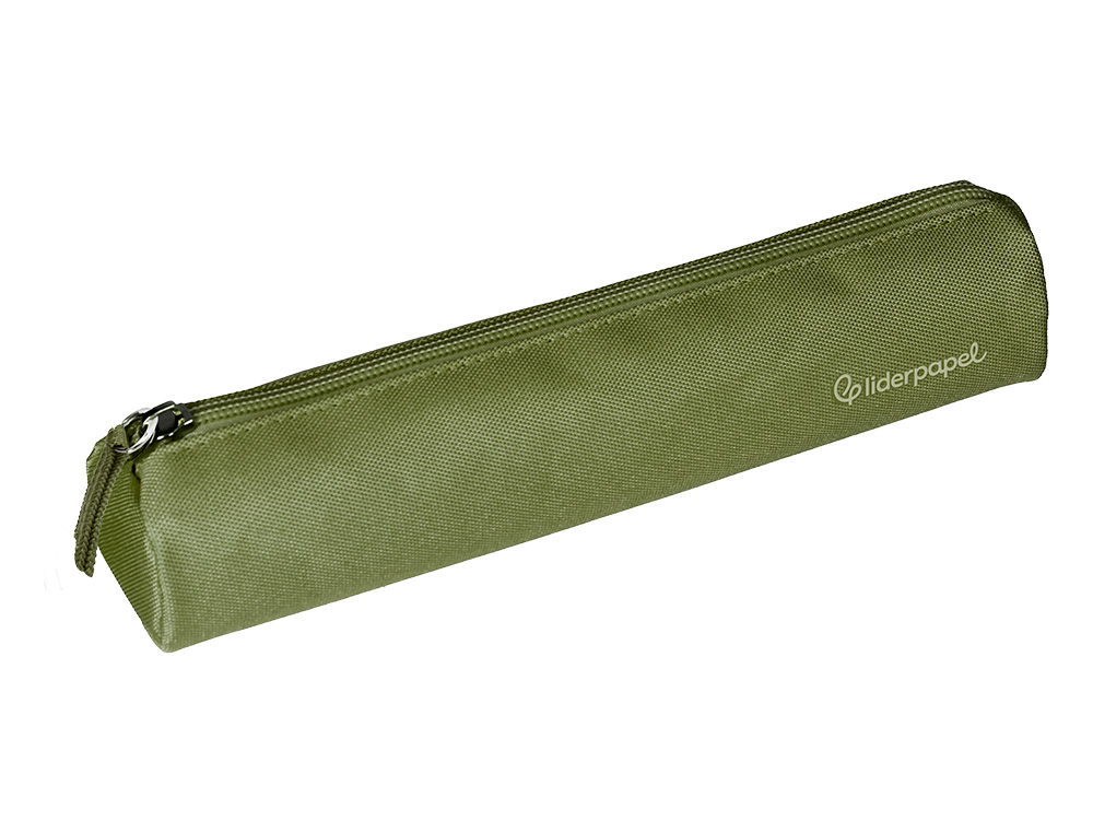 Estojo escolar liderpapel slim cilindrico 220x45 mm verde militar ( Imagem 5 de 9 ) - Preview