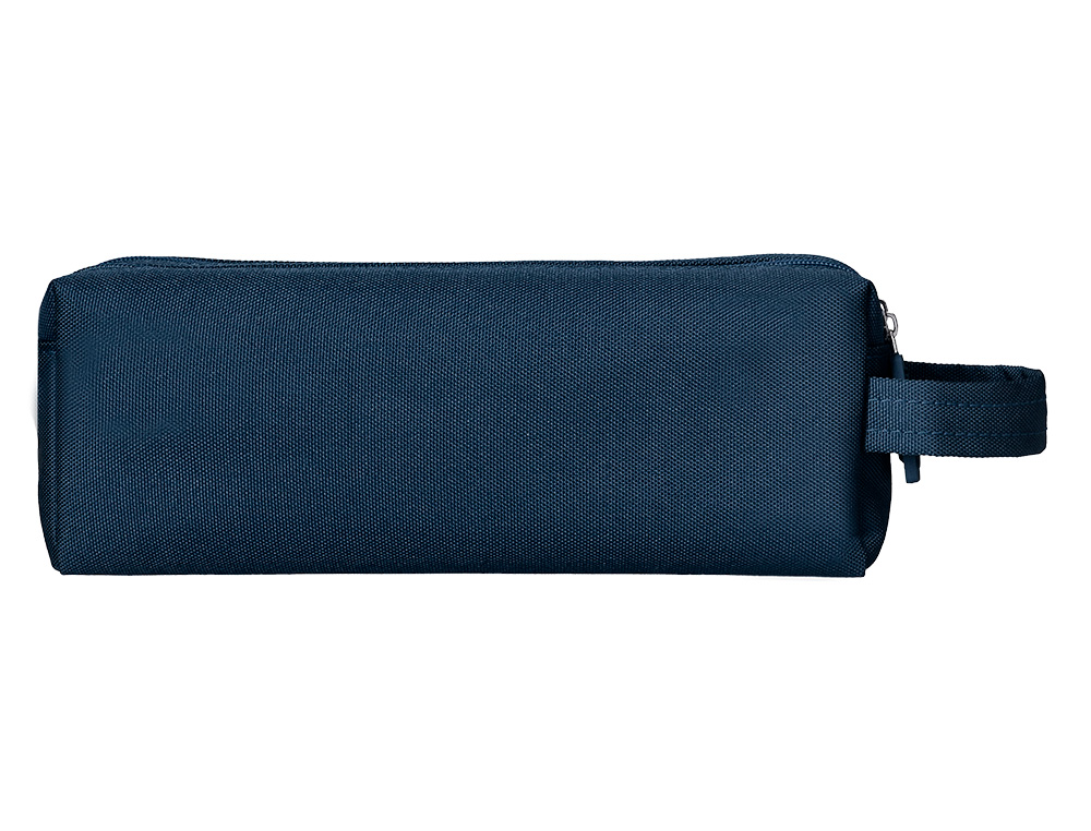 Estojo escolar liderpapel classic retangular com asa 2 fechos 210x80 mm azul marinho ( Imagem 4 de 9 ) - Preview
