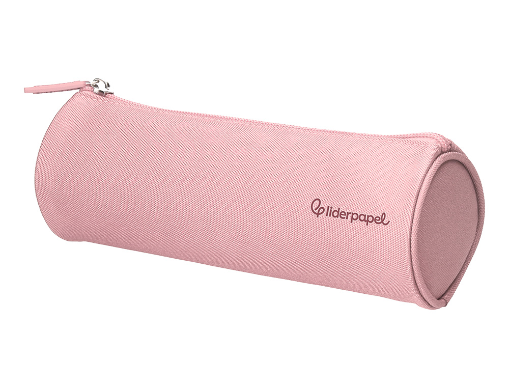 Estojo escolar liderpapel classic cilindrico largo 210x70 mm rosa ( Imagem 3 de 9 ) - Preview