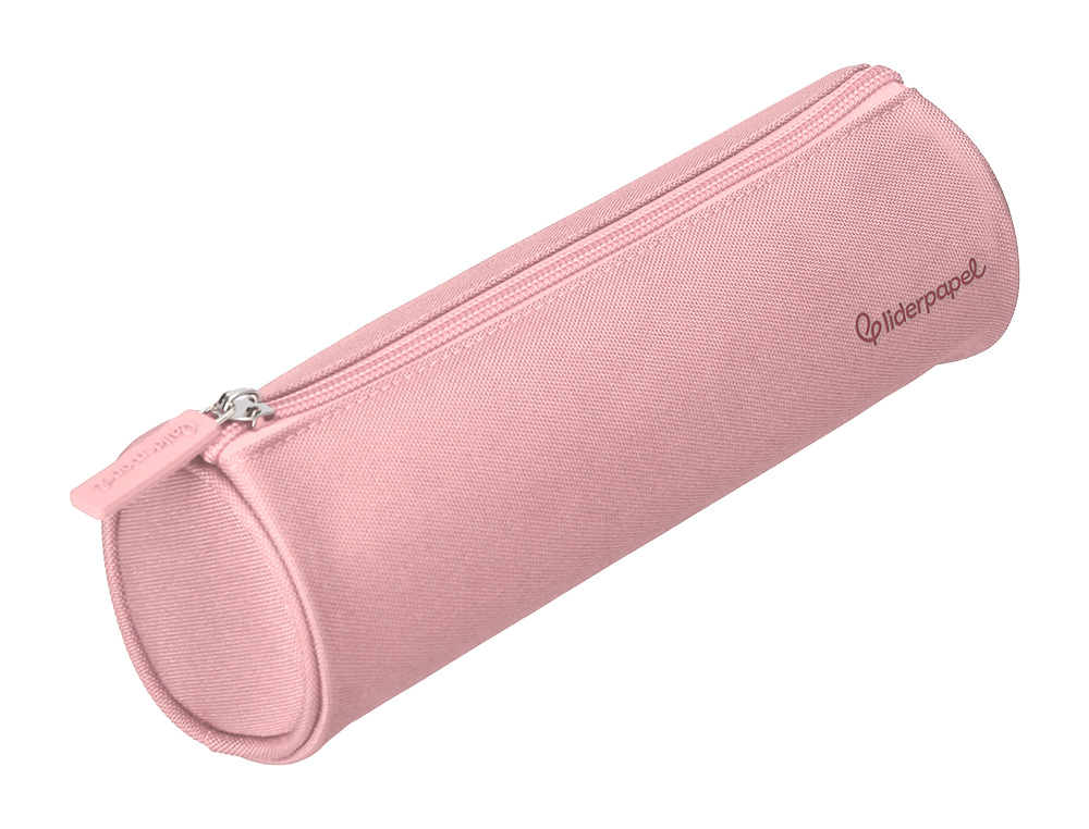 Estojo escolar liderpapel classic cilindrico largo 210x70 mm rosa ( Imagem 5 de 9 ) - Preview