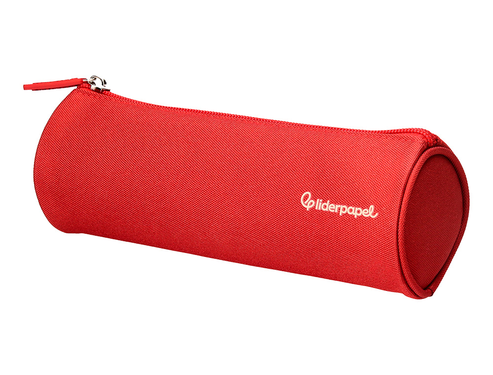 Estojo escolar liderpapel classic cilindrico largo 210x70 mm vermelho ( Imagem 3 de 9 ) - Preview