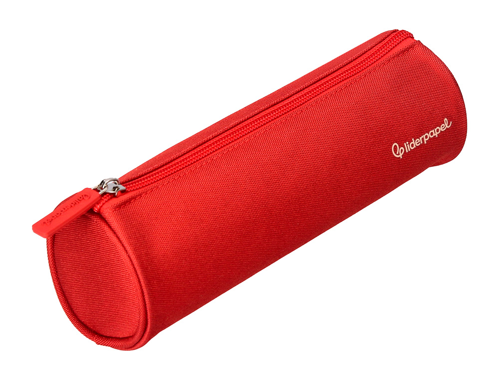 Estojo escolar liderpapel classic cilindrico largo 210x70 mm vermelho ( Imagem 5 de 9 ) - Preview