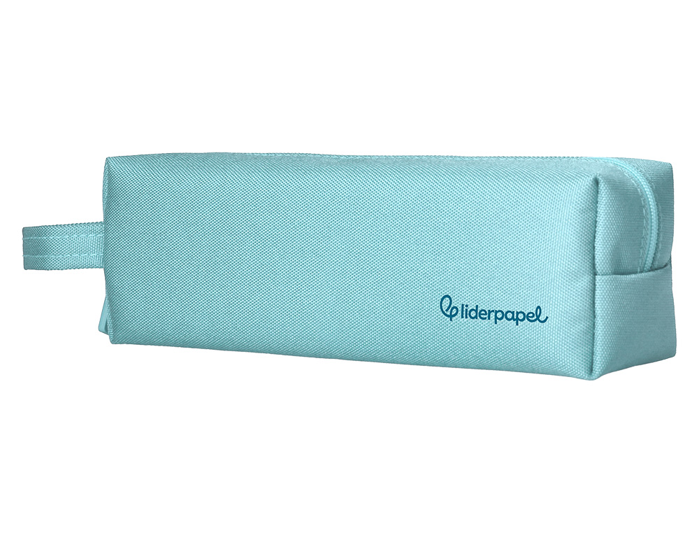 Estojo escolar liderpapel classic retangular com asa 210x70 mm azul celeste ( Imagem 3 de 9 ) - Preview