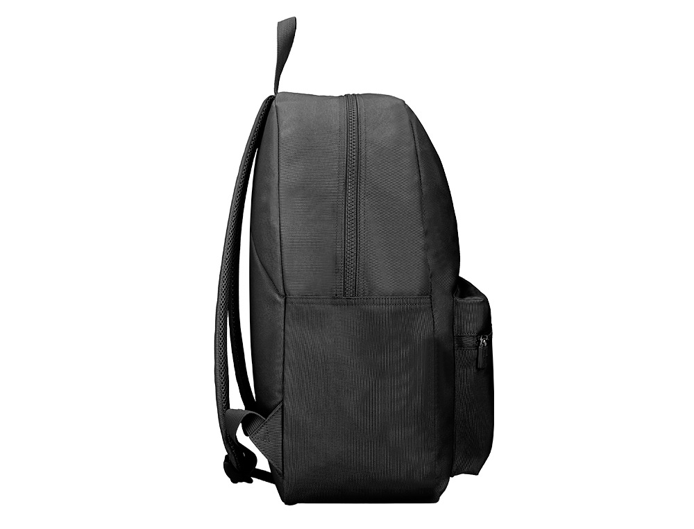 Mochila escolar liderpapel bolso lateral cor preto 400x125x300 mm ( Imagem 5 de 10 ) - Preview
