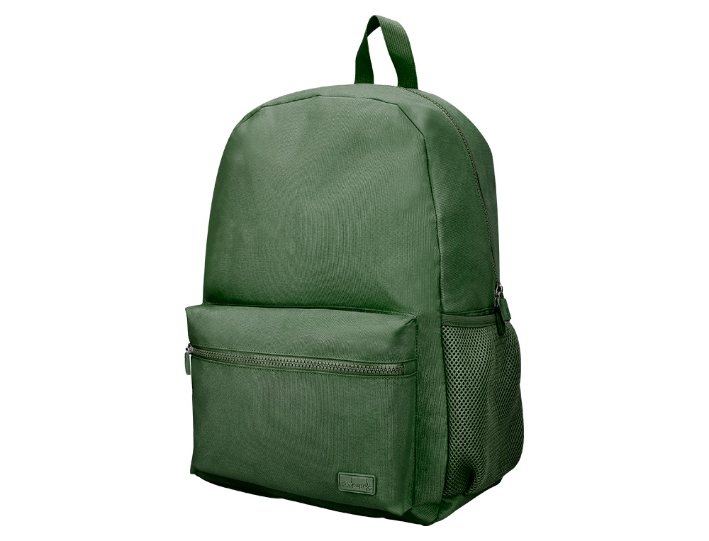 Mochila escolar liderpapel bolso lateral cor verde 400x125x300 mm ( Imagem 3 de 10 ) - Preview