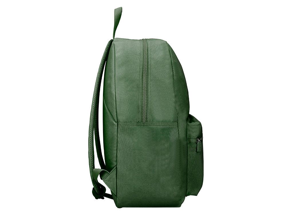 Mochila escolar liderpapel bolso lateral cor verde 400x125x300 mm ( Imagem 5 de 10 ) - Preview