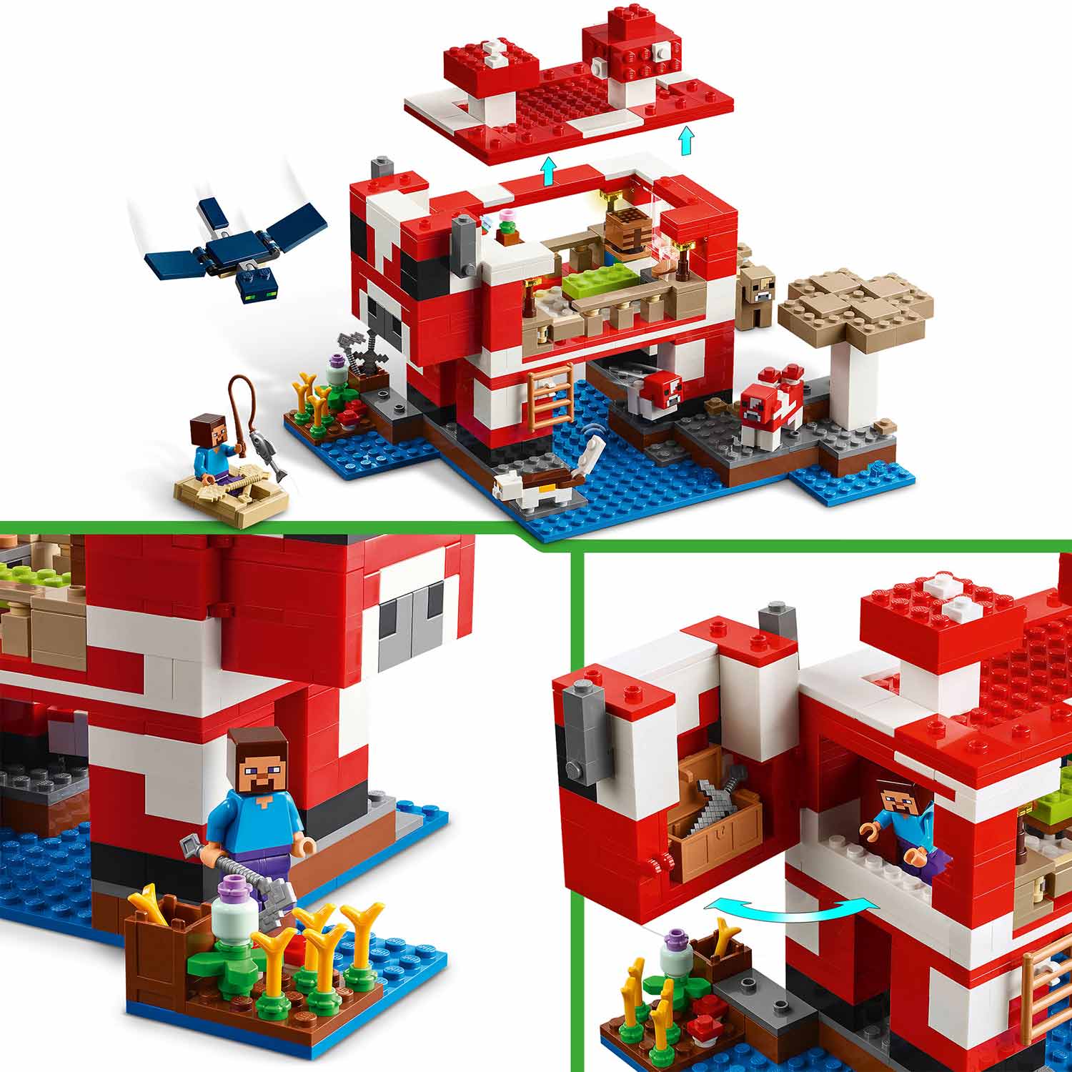 Lego Minecraft A Casa Mooshroom 21270 ( Imagem 3 de 4 ) - Preview