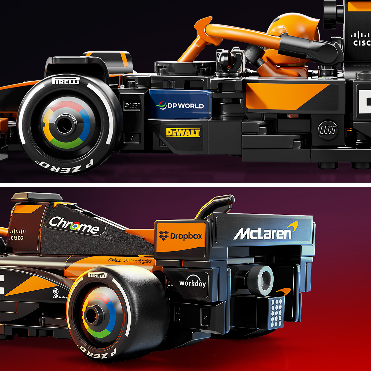 Lego Speed Champions Carro De Corrida Mc Laren F1 Team Mcl38 77251 ( Imagem 4 de 4 ) - Preview