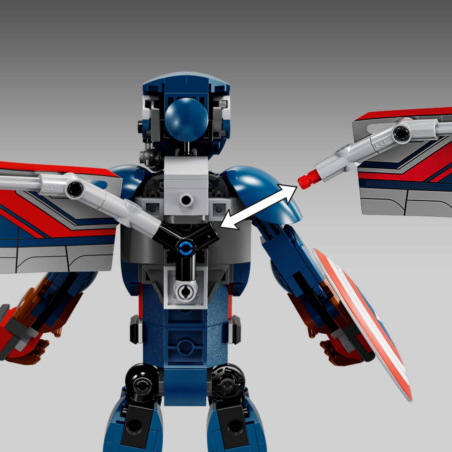 Lego Super Herois Novo Capitão América ( Imagem 3 de 4 ) - Preview