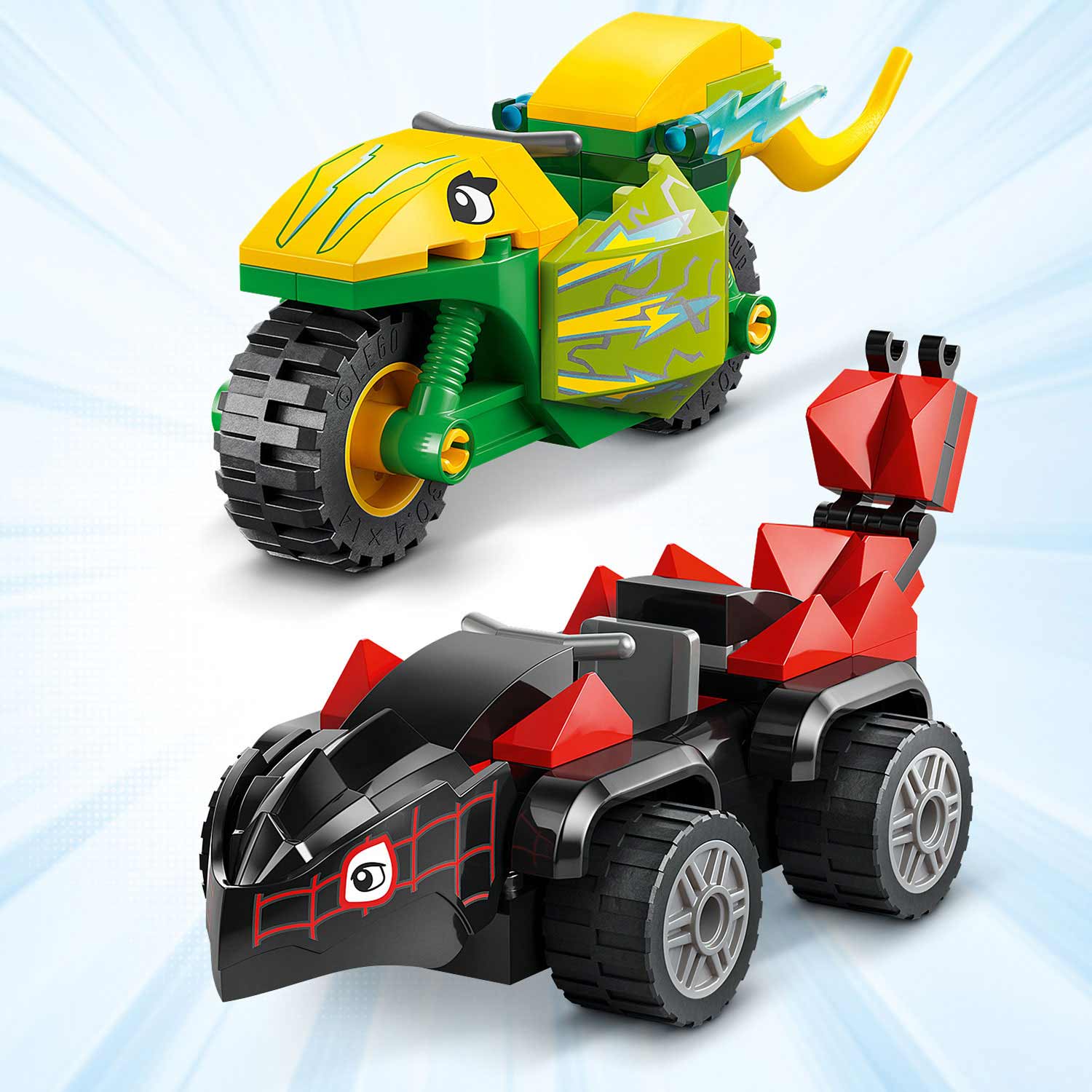 Lego Marvel Spin E Electro - Perseguicao Em Veículos Dinossauros 11198 ( Imagem 3 de 4 ) - Preview