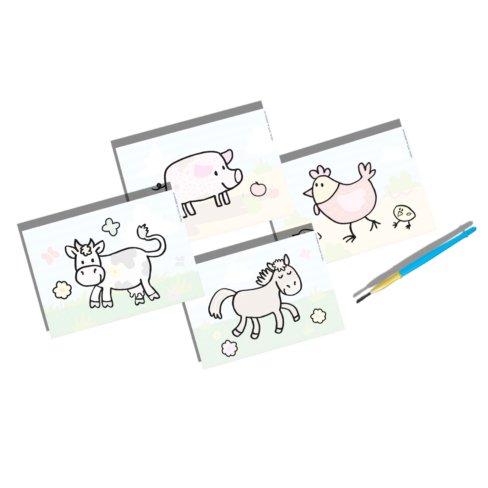 Pintar Com Água - Animais Da Quinta Ses My First 14455 ( Imagem 4 de 4 ) - Preview