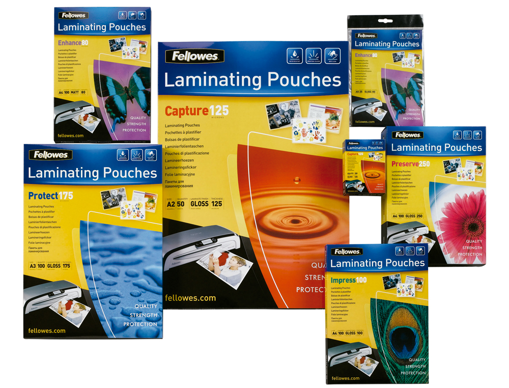 Bolsa de plastificar fellowes brilho din a4 80 microns pack 25 unidades ( Imagem 2 de 6 ) - Preview