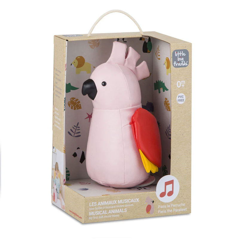 Peluche Musical Little Big Friends Paris O Periquito 20Cm 302528 ( Imagem 3 de 3 ) - Preview
