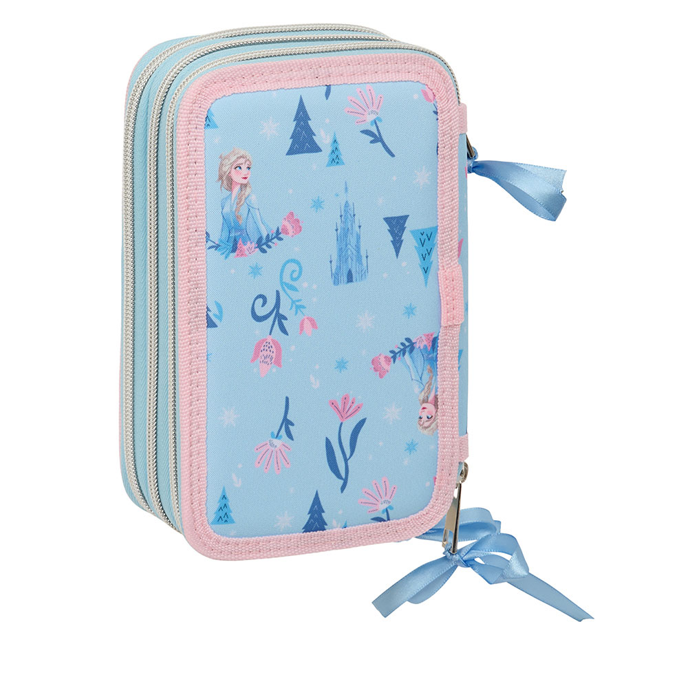 Estojo Escolar Disney Frozen Ice Magic 2025 Triplo Com Carga 412573857 ( Imagem 2 de 4 ) - Preview