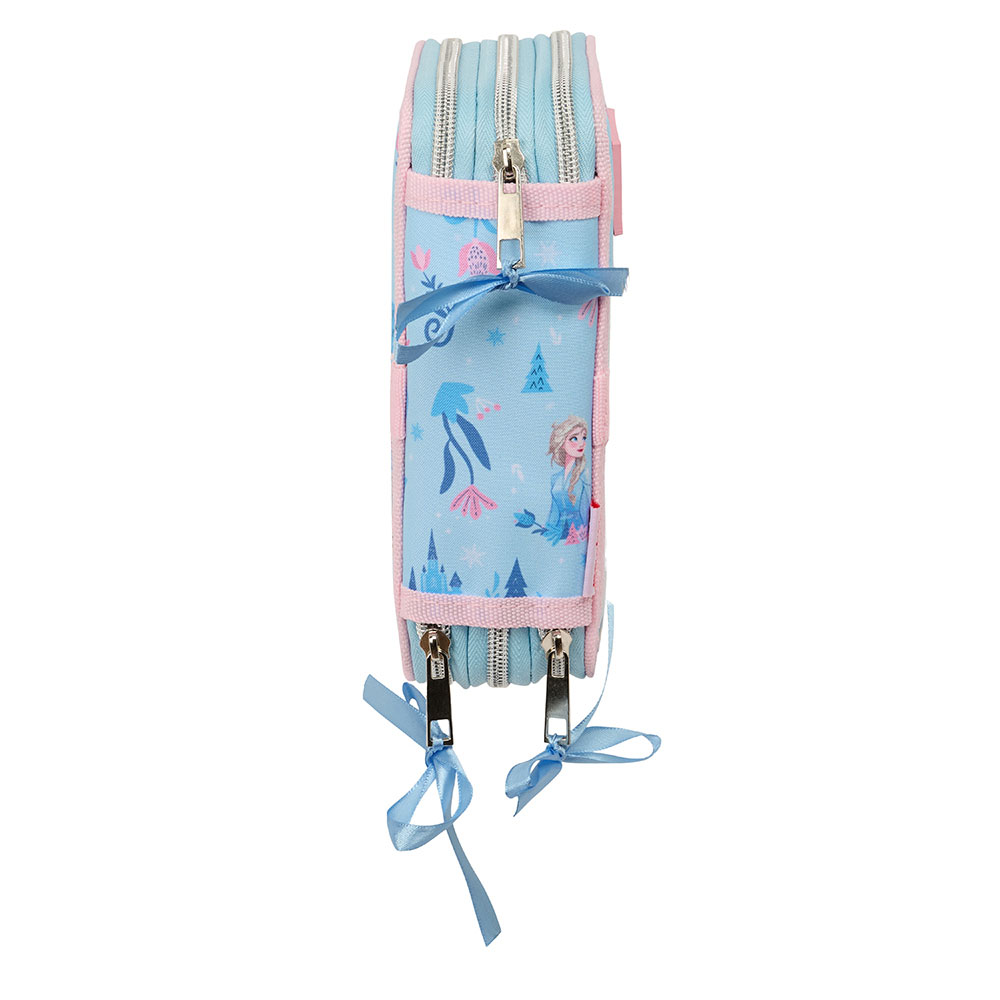Estojo Escolar Disney Frozen Ice Magic 2025 Triplo Com Carga 412573857 ( Imagem 3 de 4 ) - Preview