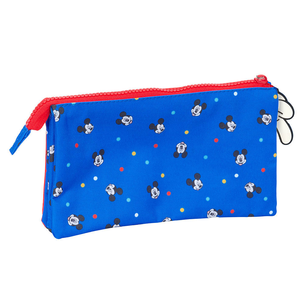 Estojo Escolar Disney Mickey Mouse Good Day 2025 Triplo 812514744 ( Imagem 2 de 3 ) - Preview