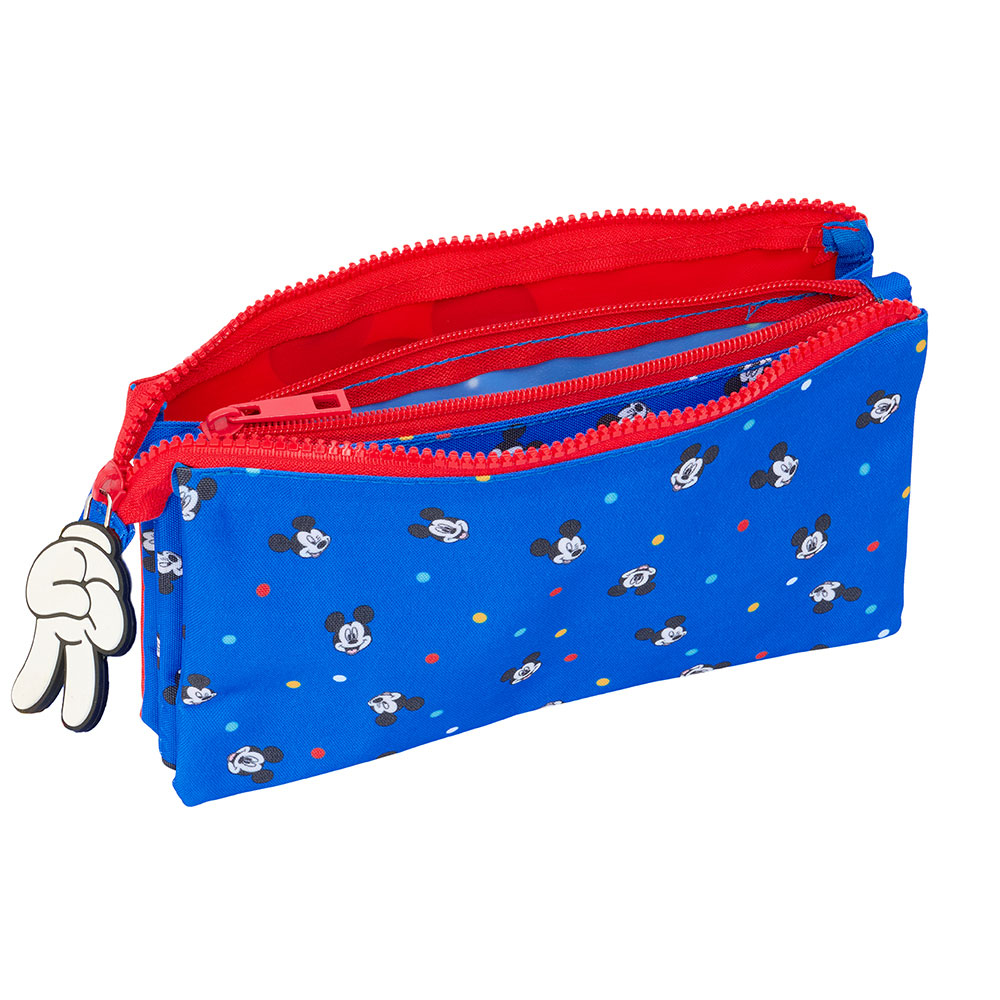 Estojo Escolar Disney Mickey Mouse Good Day 2025 Triplo 812514744 ( Imagem 3 de 3 ) - Preview