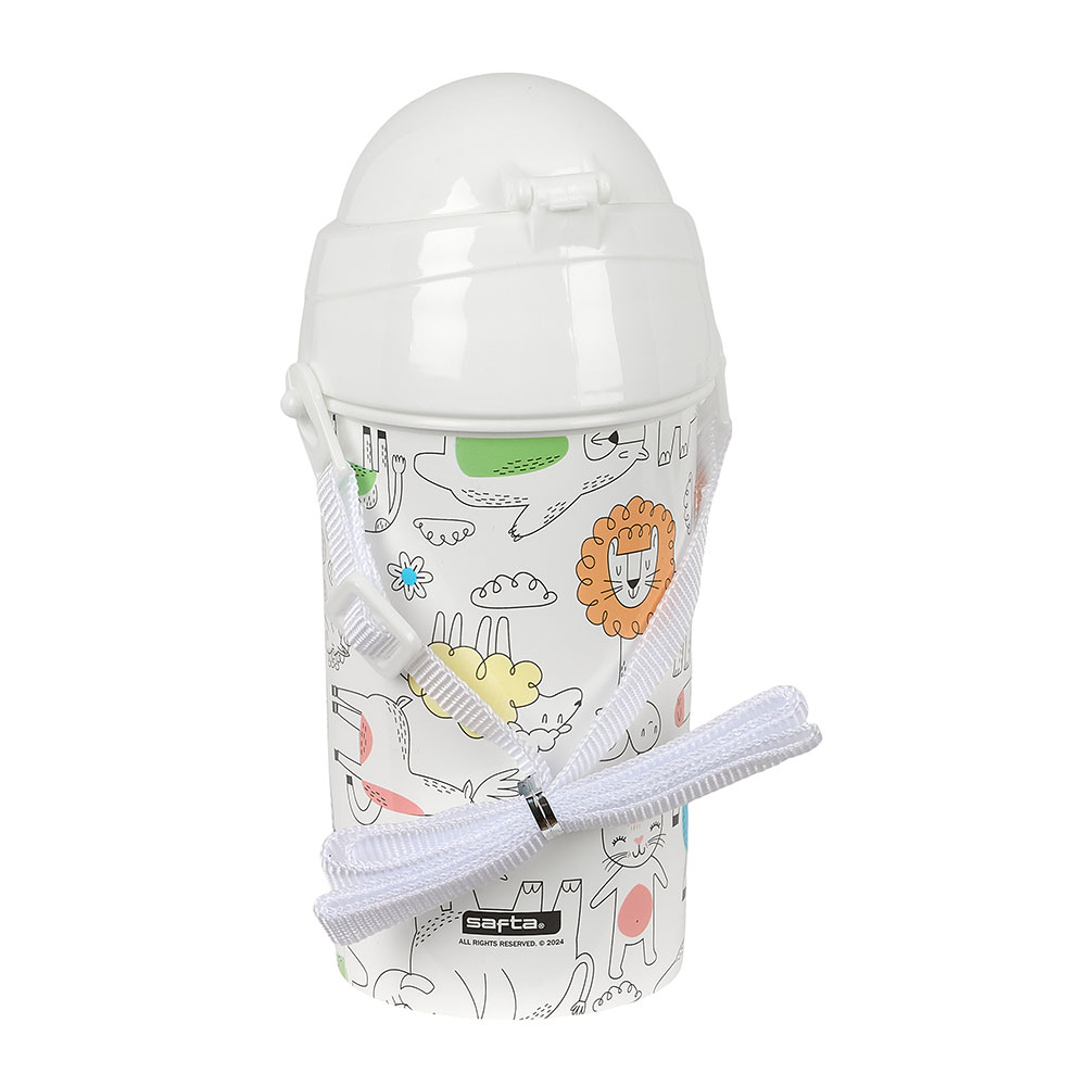 Garrafa Safta Zoo 500Ml Abertura Automatica Com Palhinha 342491899 ( Imagem 3 de 3 ) - Preview