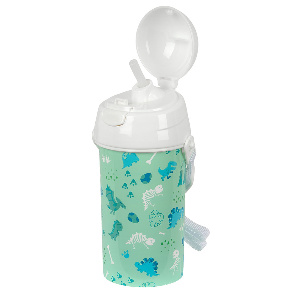 Garrafa Safta Dino 500Ml Abertura Automatica Com Palhinha 342490899 ( Imagem 2 de 3 ) - Preview