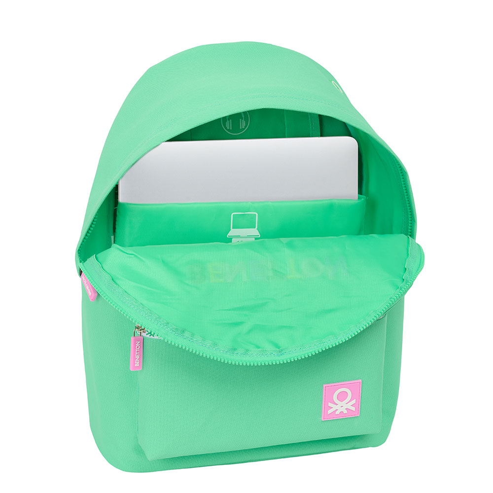 Mochila Com Bolsa Para Portatil 14" Benetton Mint 2025 41X31X16Cm 642516819 ( Imagem 4 de 4 ) - Preview