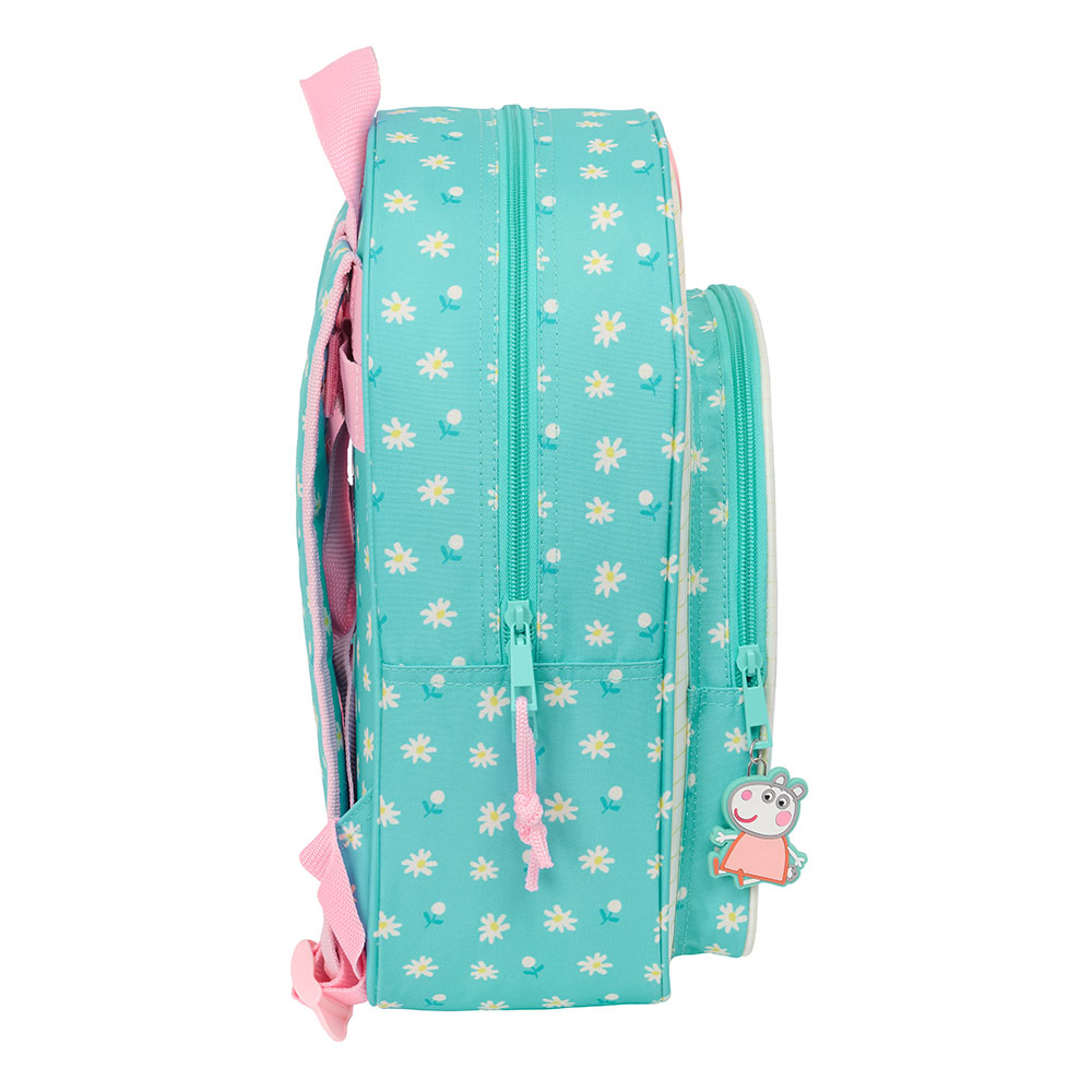 Mochila Peppa Pig Pretty Flowers 34X26X11Cm Adaptável A Trolley 612390185 ( Imagem 3 de 3 ) - Preview