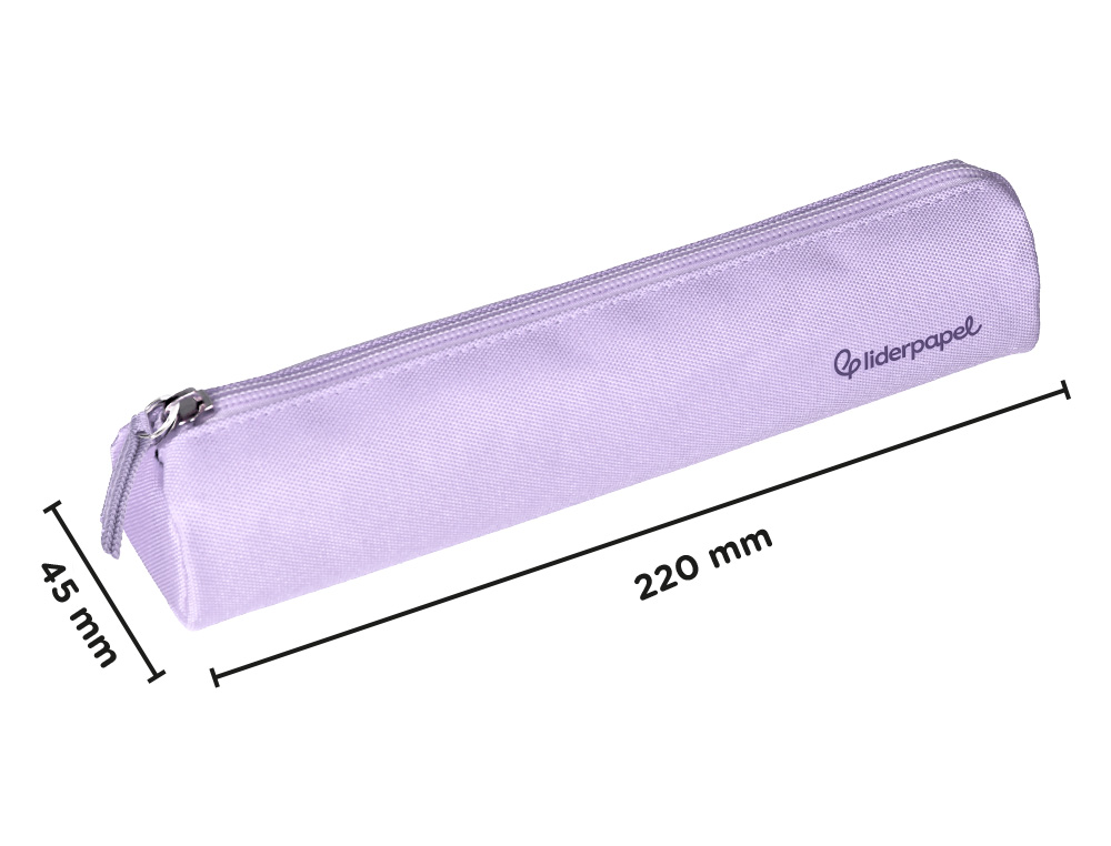 Estojo escolar liderpapel slim cilindrico 220x45 mm lilas ( Imagem 2 de 9 ) - Preview