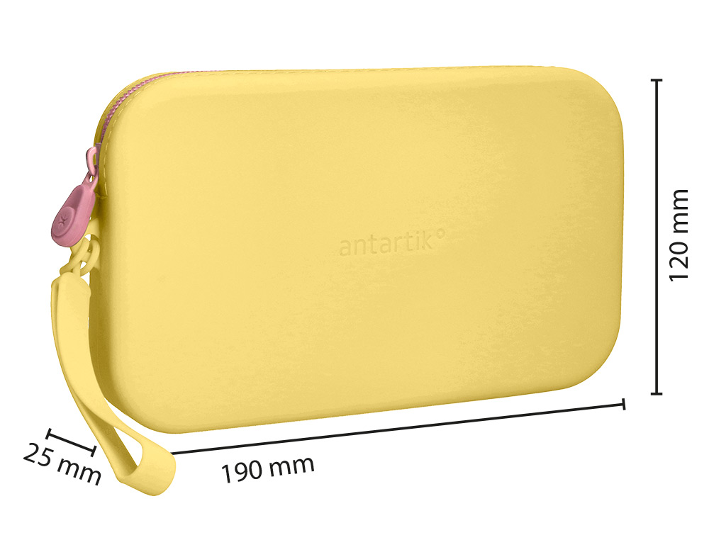 Estojo escolar antartik tropical dive silicone soft retangular 190x120x25 mm amarelo ( Imagem 2 de 10 ) - Preview