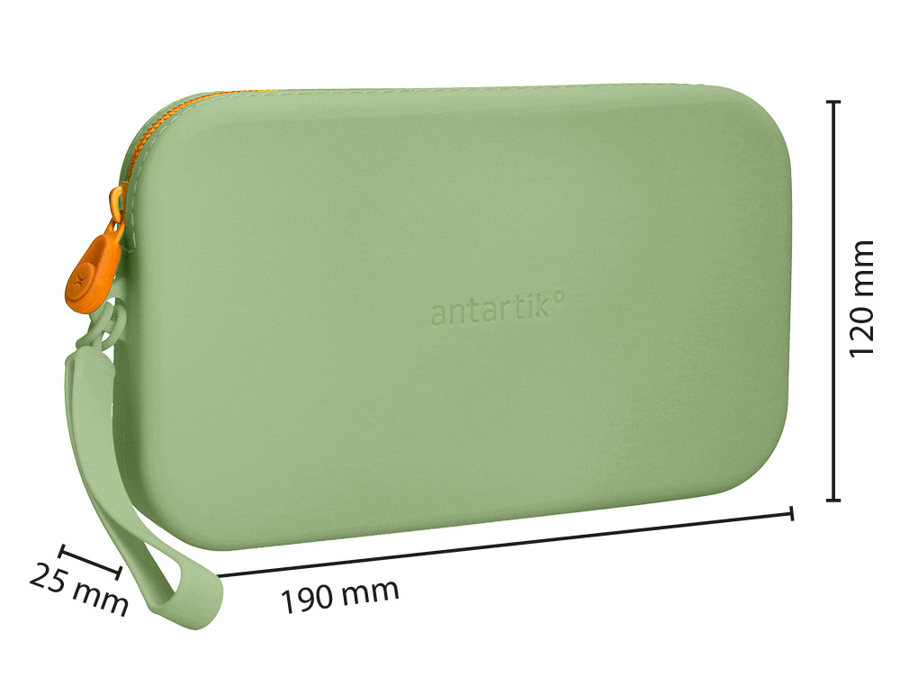 Estojo escolar antartik tropical dive silicone soft retangular 190x120x25 mm verde militar ( Imagem 2 de 10 ) - Preview