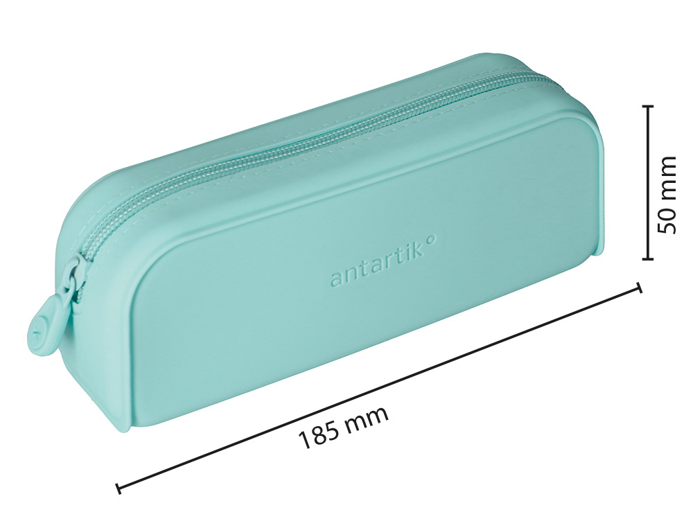 Estojo escolar antartik prisma silicone soft retangular 185x50x75 mm menta ( Imagem 2 de 10 ) - Preview
