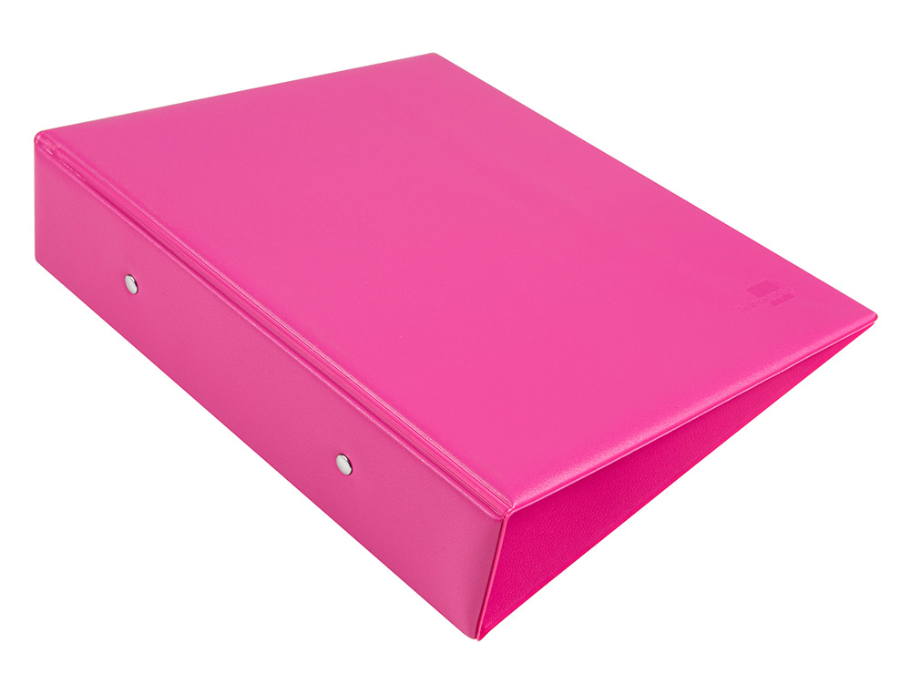 Pasta de 2 aneis 40 mm redondos liderpapel din a5 cartao forrado pvc fucsia ( Imagem 3 de 8 ) - Preview