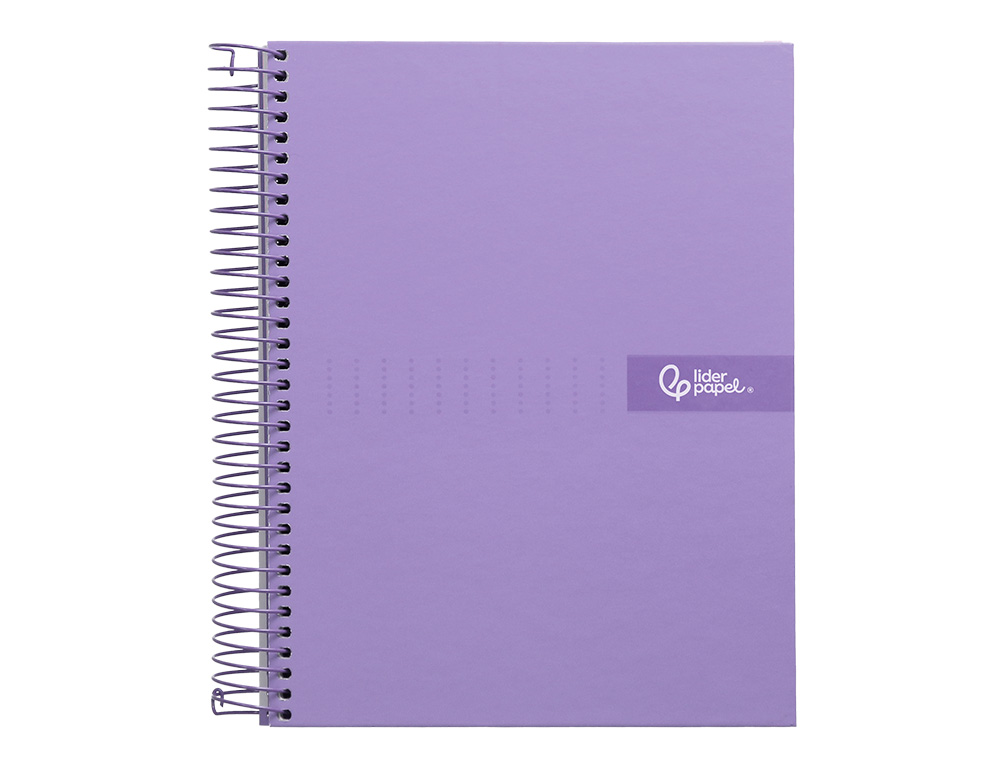 Caderno espiral liderpapel din a4 crafty capa forrada 120 f 90 gr quadricula 5mm 5 bandas de cores 4 furos cor violeta ( Imagem 4 de 26 ) - Preview