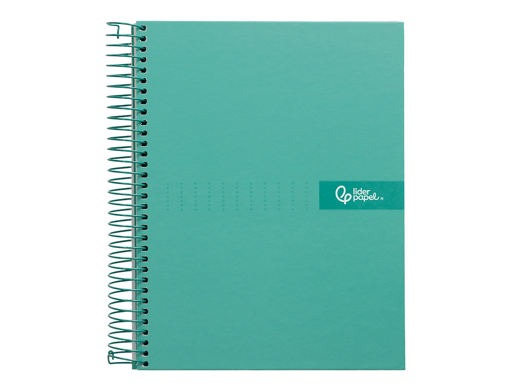 Caderno espiral liderpapel din a4 crafty capa forrada 120 f 90 gr quadricula 5mm 5 bandas de cores 4 furos cor turquesa ( Imagem 4 de 26 ) - Preview
