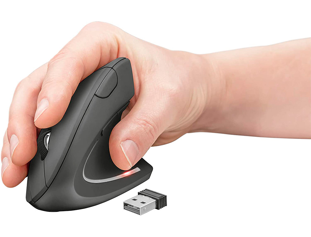Rato q-connect optico sem fios ergonomico vertical pilhas aaa preto ( Imagem 2 de 11 ) - Preview