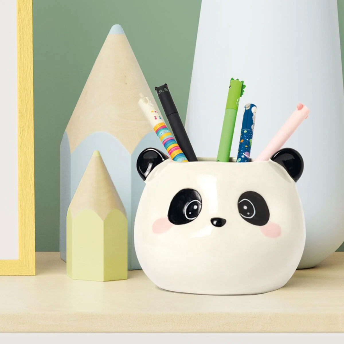 Porta-Lápis Em Ceramica Legami Desk Friends Panda Phs0007 ( Imagem 2 de 3 ) - Preview