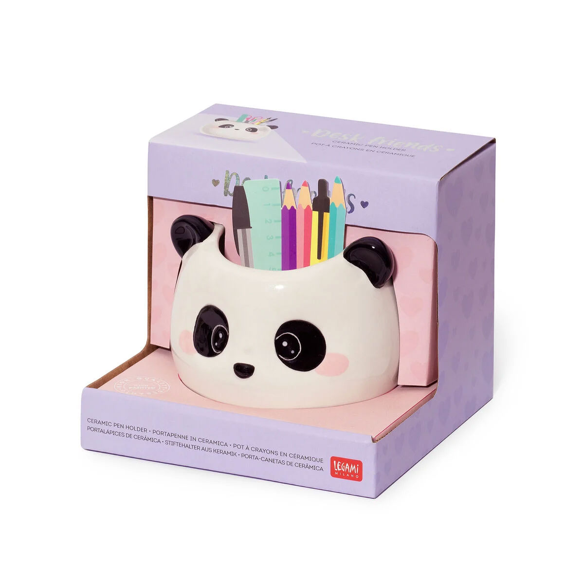 Porta-Lápis Em Ceramica Legami Desk Friends Panda Phs0007 ( Imagem 3 de 3 ) - Preview