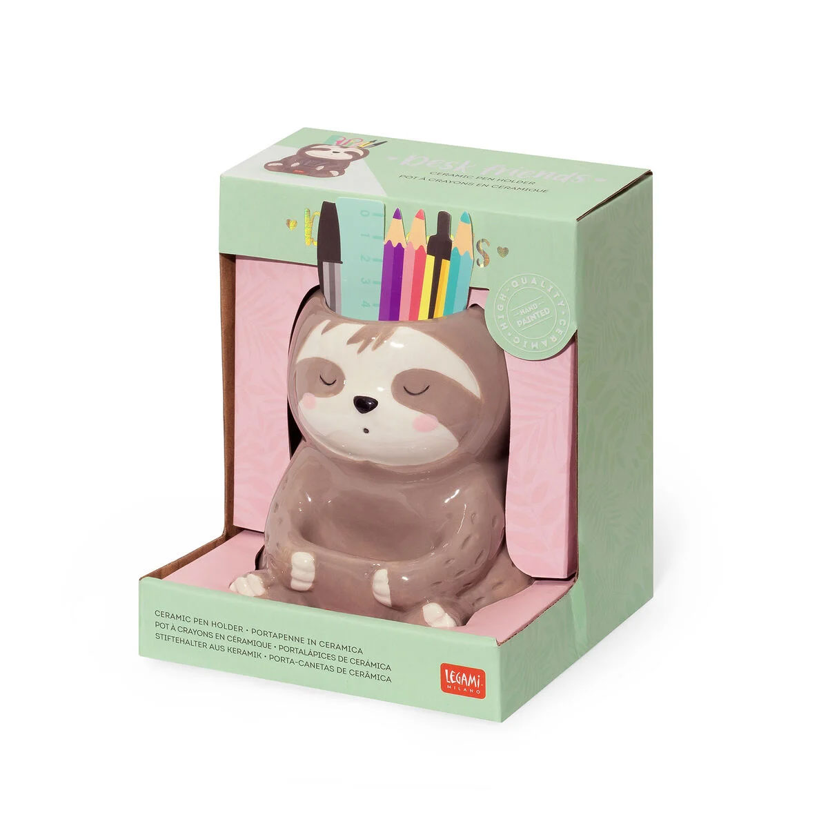 Porta-Lápis Em Ceramica Legami Desk Friends Preguica Phs0004 ( Imagem 3 de 3 ) - Preview